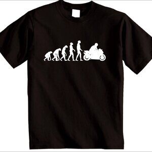 Motorbike Evolution T-Shirt Funny Biker Gift Superbike Motorcycle Tee Unisex 170